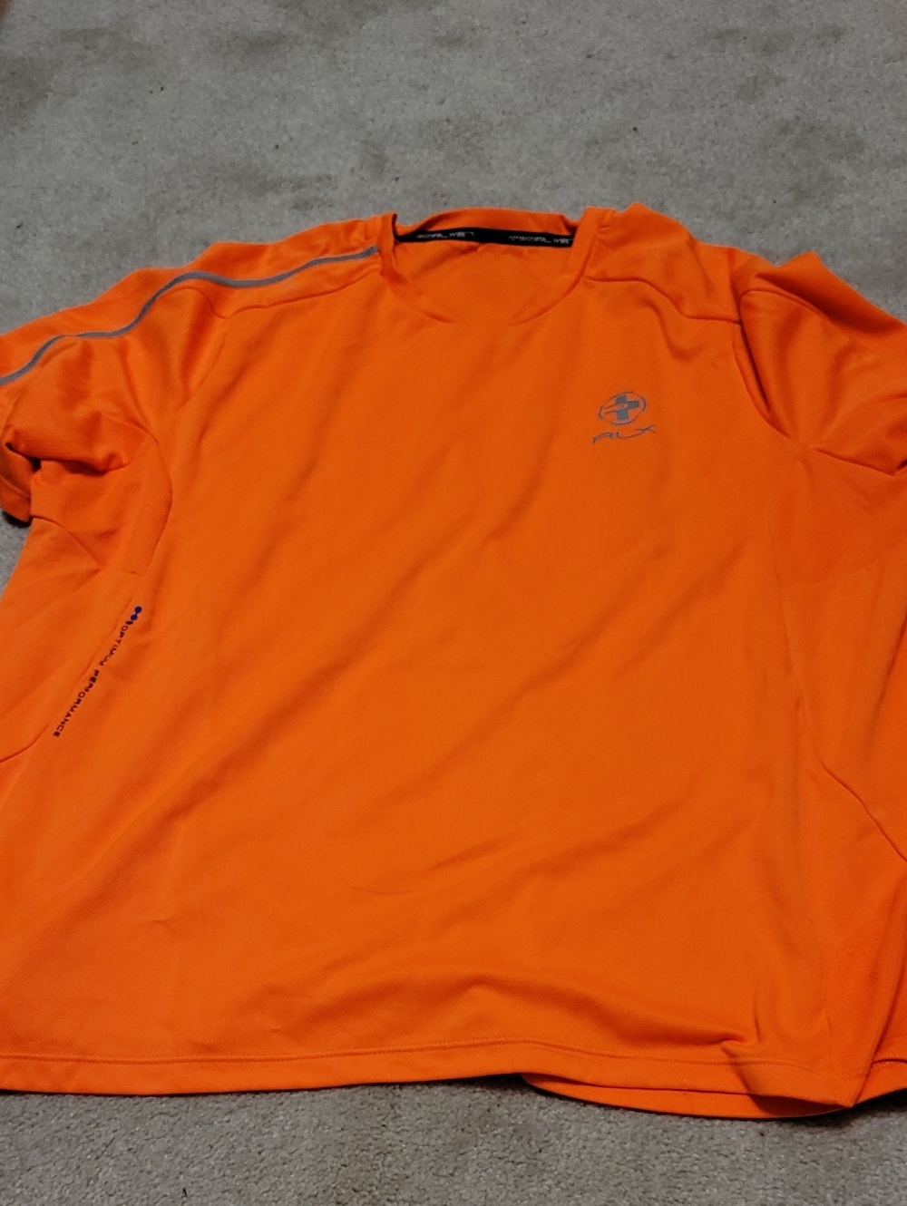 RLX Ralph Lauren Men’s Bright Orange Short-Sleeve Performance Tee